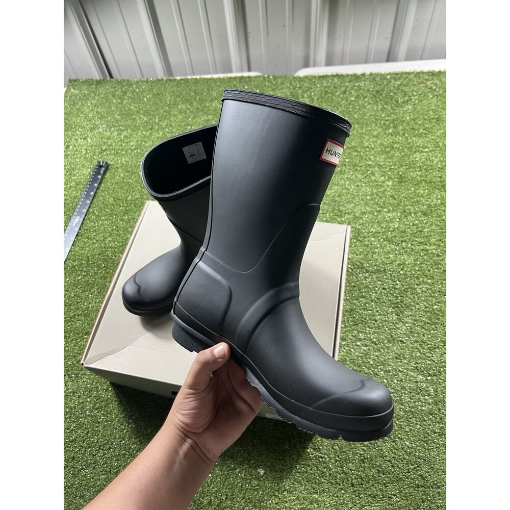 Hunter Original Short Women's Rain Boots Size 7 Black Waterproof New in Box